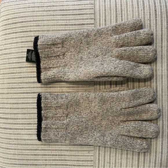 Mens Eddie Bauer Wool insulated fleece lined gloves M/L - Picture 4 of 7